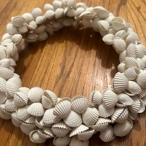 Seashell wreath handmade decorative home